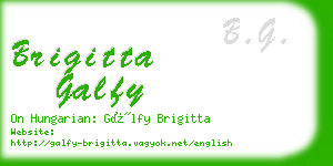 brigitta galfy business card